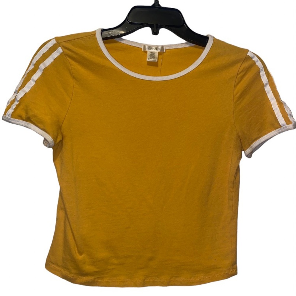Yellow crop top